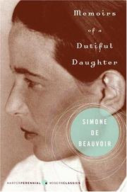 Front cover of Mémoires d'une jeune fille rangée by Simone de Beauvoir