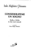 Cover of Consideratemi un sogno by Italo Alighiero Chiusano
