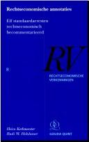 Front cover of Rechtseconomische annotaties by H. O. Kerkmeester