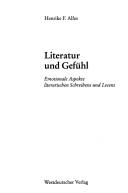 Front cover of Literatur und Gefühl by Henrike F. Alfes