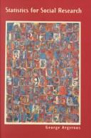 Front cover of Statistics for social research by George Argyrous