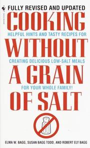 Front cover of Cooking without a grain of salt by Elma W. Bagg