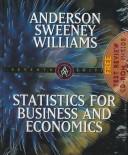 Front cover of Statistics for business and economics by David Ray Anderson