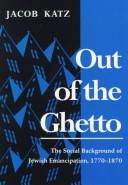 Front cover of Out of the ghetto by Jacob Katz