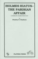 Cover of Holmes hiatus by Stanley S. Reyburn