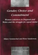 Cover of Gender, choice, and commitment by Hilary Sommerlad