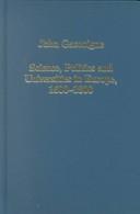 Front cover of Science, politics, and universities in Europe, 1600-1800 by John Gascoigne
