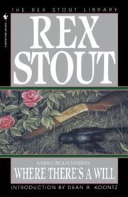 Cover of Where There's a Will by Rex Stout