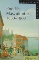 Front cover of English masculinities, 1660-1800 by Tim Hitchcock