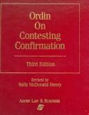 Cover of Ordin on contesting confirmation by Sally M. Henry