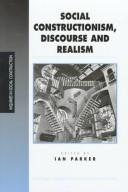 Front cover of Social constructionism, discourse, and realism by Ian Parker
