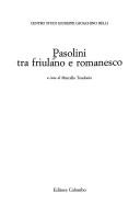 Front cover of Pasolini tra friulano e romanesco by Marcello Teodonio
