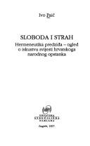Front cover of Sloboda i strah by Ivo Paić