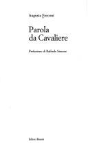 Cover of Parola da cavaliere by Augusta Forconi