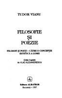 Front cover of Filosofie şi poezie by Tudor Vianu