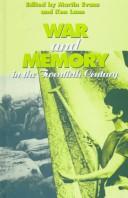 Front cover of War and memory in the twentieth century by Evans, Martin