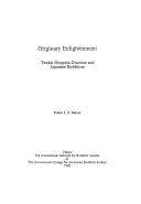 Cover of Originary enlightenment by Ruben L. F. Habito