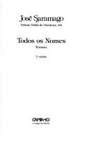 Front cover of Todos os nomes by José Saramago
