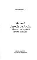 Cover of Manuel Joseph de Ayala by Jorge Fábrega P.