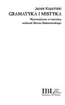 Front cover of Gramatyka i mistyka by Jacek Kopciński