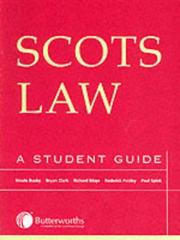 Front cover of Scots law by Nicole Busby