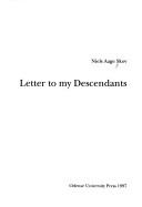 Front cover of Letter to my descendants by Niels Aage Skov