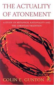 Front cover of The actuality of atonement by Colin E. Gunton