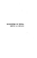 Front cover of Buddhism in Nepal by Naresh Man Bajracharya