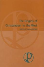 Cover of The origins of Christendom in the West by Alan Kreider
