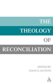 Front cover of The theology of reconciliation by Colin E. Gunton