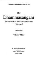 Cover of The dhammasaṅganī by Unknown