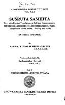 Cover of Suśrutasaṃhitā by Susruta