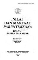 Front cover of Nilai dan manfaat paruntukkana dalam sastra Makassar by Zainuddin Hakim
