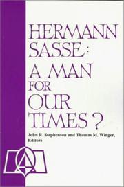 Front cover of Hermann Sasse by Lutheran Life Lectures (20th 1995 Concordia Lutheran Theological Seminary, St. Catharines, Ont.)