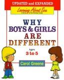 Front cover of Why boys & girls are different by Carol Greene