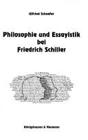 Front cover of Philosophie und Essayistik bei Friedrich Schiller by Ulfried Schaefer