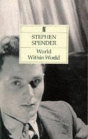 Cover of World within world by Stephen Spender