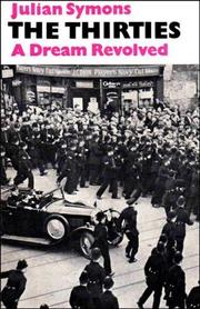 Cover of The thirties by Julian Symons