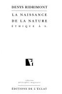 Front cover of La naissance de la nature by Denys Ridrimont