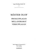 Cover of Mäster Olof by August Strindberg