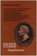 Front cover of Untersuchungen zur Geschichte der staatsphilosophischen Vertragstheorie im 17. und 18. Jahrhundert by Richard Schottky