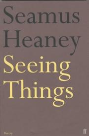 Cover of Seeing things by Seamus Heaney