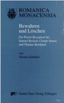 Cover of Bewahren und Löschen by Thomas Klinkert