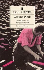 Cover of Ground Work by Paul Auster