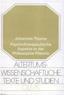 Front cover of Psychotherapeutische Aspekte in der Philosophie Platons by Johannes Thome
