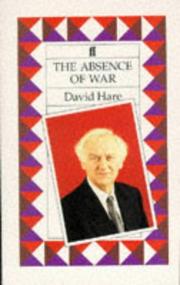 Front cover of The absence of war by Hare, David