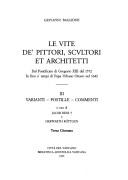 Front cover of Le vite de' pittori, scultori et architetti by Giovanni Baglione