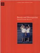 Front cover of Bosnia and Herzegovina by World Bank