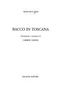 Front cover of Bacco in Toscana by Francesco Redi