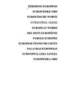 Front cover of Términos europeos by Office for Official Publications of the European Communities